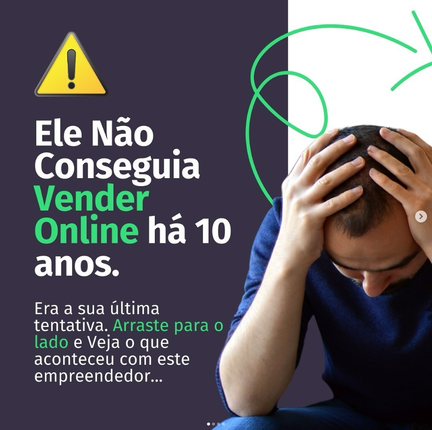 Ele não conseguia vender online há 10 anos