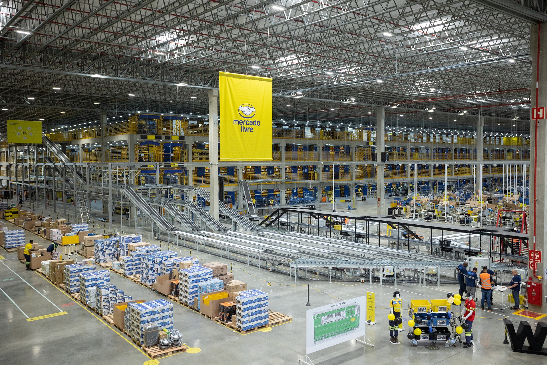 Centro de distribuição do Mercado Livre