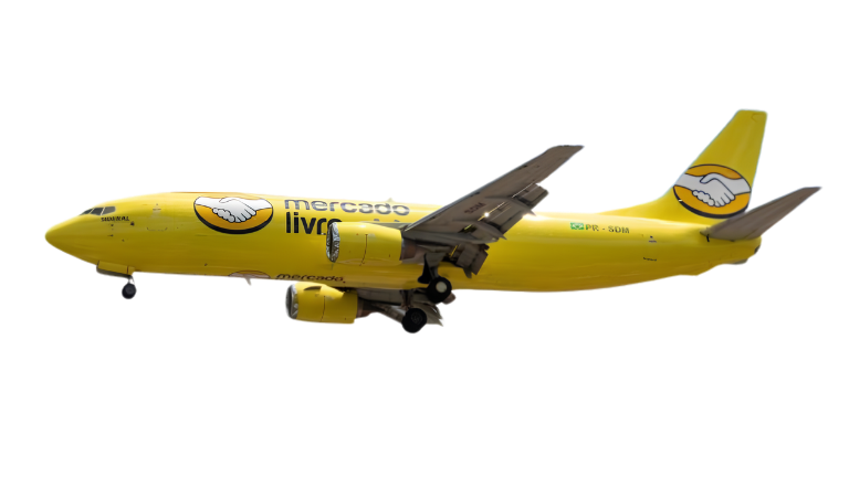 Avião de carga do Mercado Livre