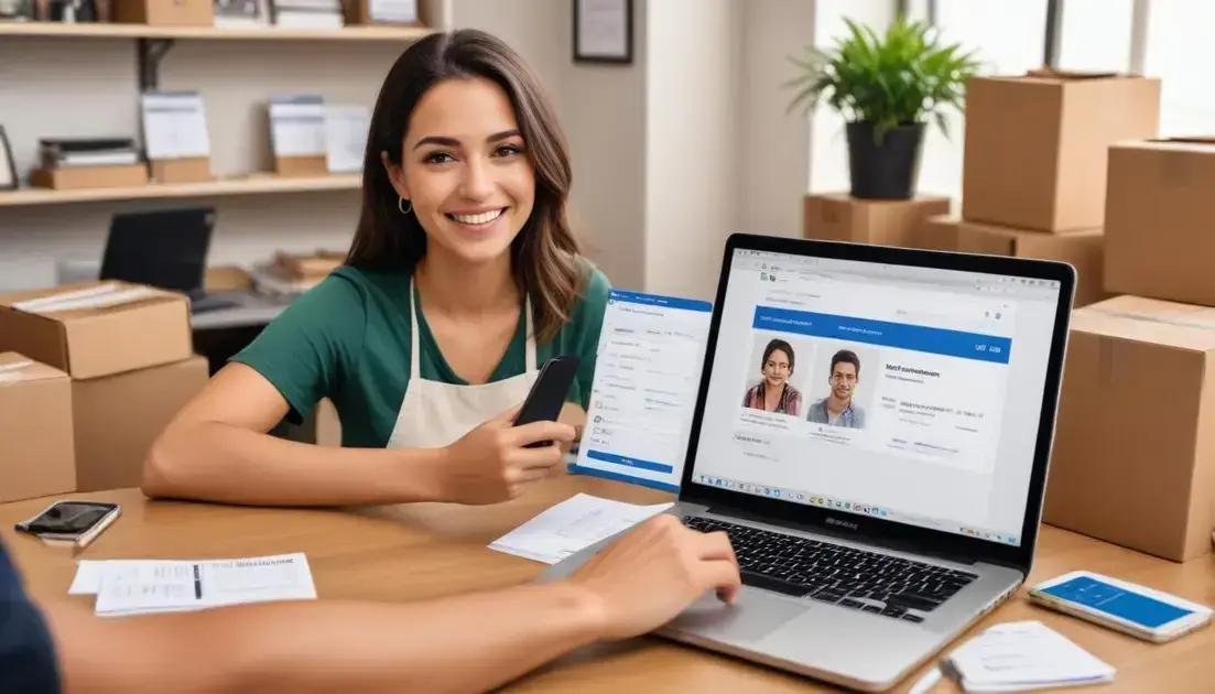 Configuração da conta e verificação de perfil de vendedor