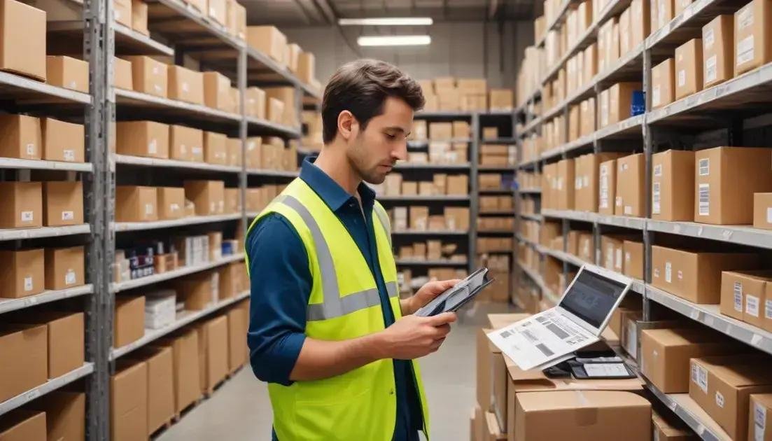 Gestão de inventário e logística para cumprir pedidos com eficiência